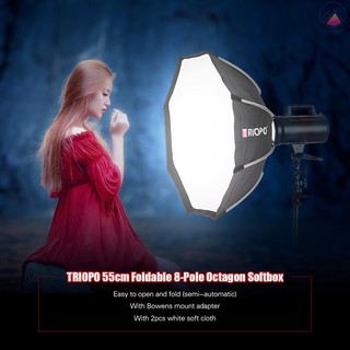 Hộp mềm gấp gọn được TRIOPO 65cm kèm vải dành cho chụp ảnh studio
