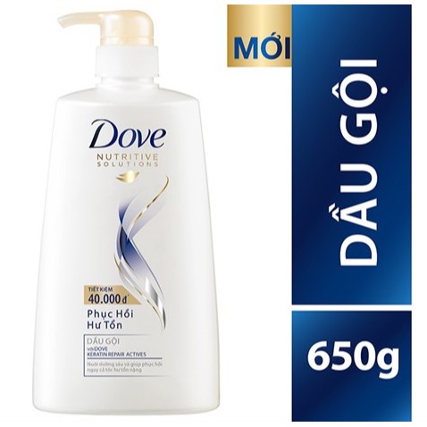 Dầu gội Dove phục hồi hoặc Dove bồng bềnh chai 640g tặng xả tùy đợt hàng | BigBuy360 - bigbuy360.vn