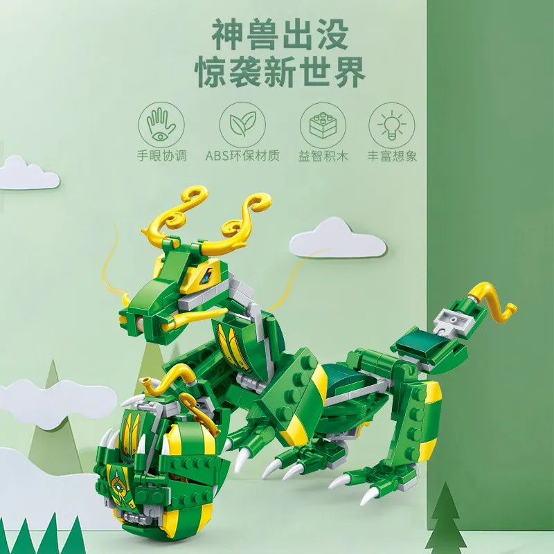 Đồ Chơi Lắp Ráp Hình Khủng Long Độc Đáo Cho Bé 3-6 Tuổi