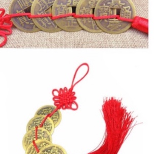 Dây ĐỒNG XU NGŨ PHÚC MAY MẮN