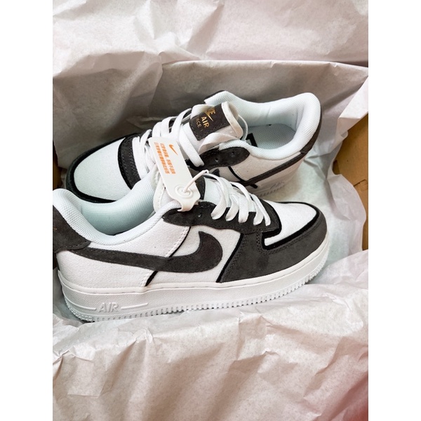 GIÀY AF1 CUSTOM XÁM CANVAS  NGUYÊN BẢN XÁM LÔNG CHUỘT BẢN CAO CẤP ẢNH THẬT+FREESHIP[