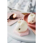 Khuôn silicone bánh pudding khuôn mousse  hình thỏ 6 lỗ 3d khuôn xà phòng handmade