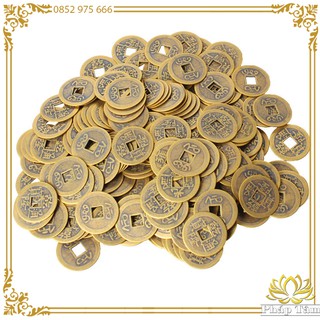 Đồng Xu Cổ Thanh Triều Thịnh Thế Cầu May Mắn Tài Lộc Xin Quẻ Âm Dương - Tâm Phong Thủy