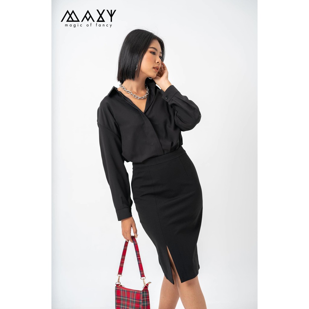 CHÂN VÁY BÚT CHÌ - PENCIL SKIRT -Chân váy chì có xẻ phía trước. | BigBuy360 - bigbuy360.vn