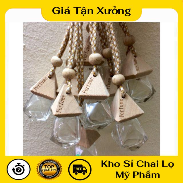 Lọ đựng tinh dầu treo xe kim cương 10ml chiết dầu thơm , phụ kiện du lịch