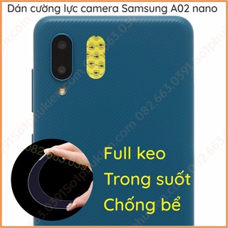 Dán cường lực camera Samsung A02 nano trong suốt