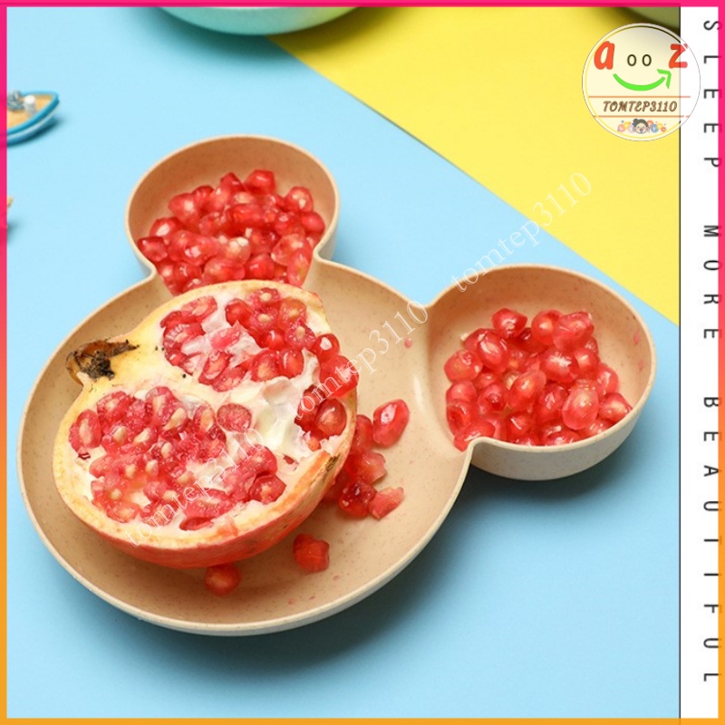 Bát Ăn Dặm Hình Chuột Mickey Cho Bé - Chất Liệu Nhựa Lúa Mạch An Toàn Cho Sức Khỏe
