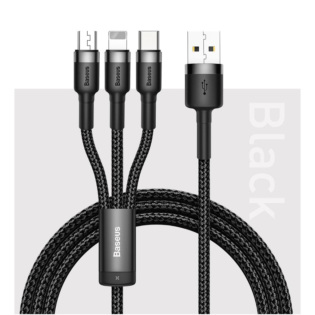 Cáp sạc Baseus Lightning micro usb type C chính hãng chuyên dụng cho thiết bị Apple 0,5 m , 1m , 2m