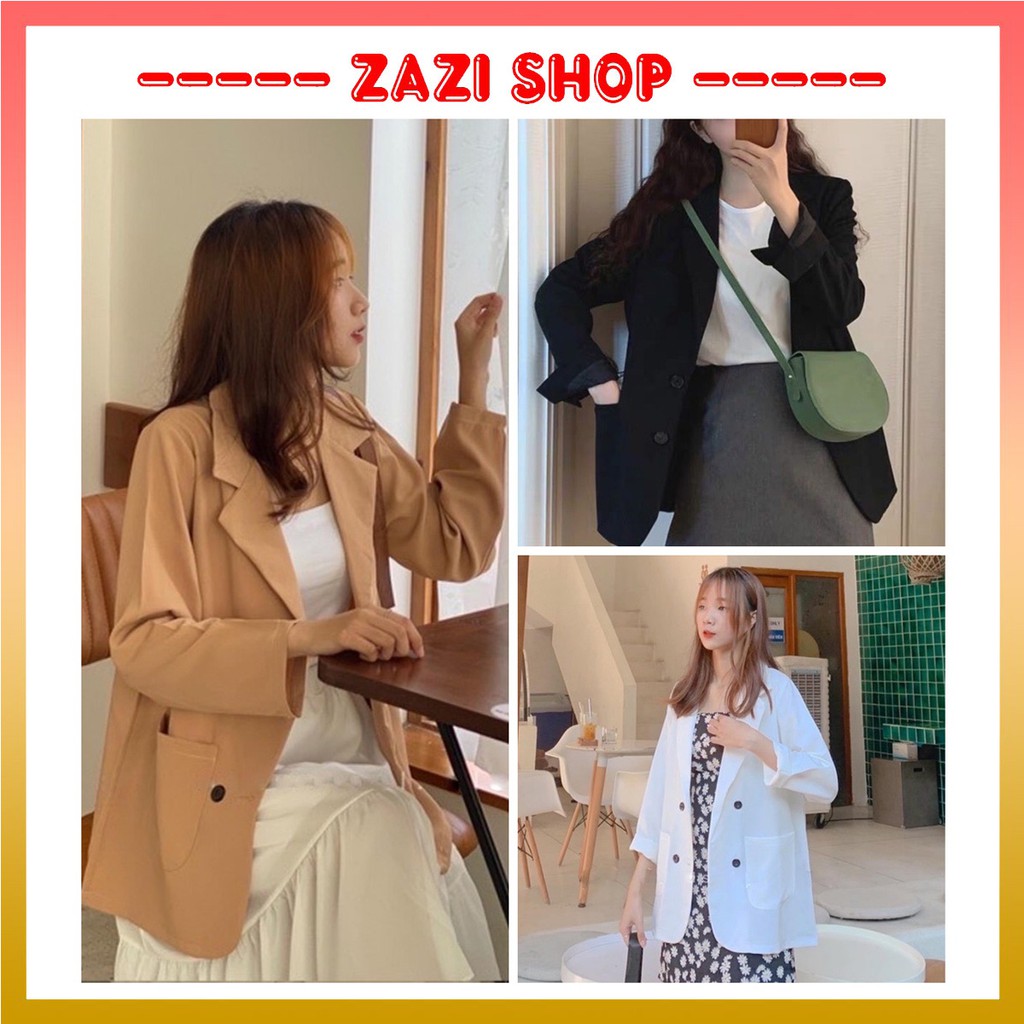 Áo blazer  Áo blazer nữ Hàn Quốc, áo khoác blazer  Áo vest nữ, blazer ulzzang  Blazer nữ - ZaZi BZ01