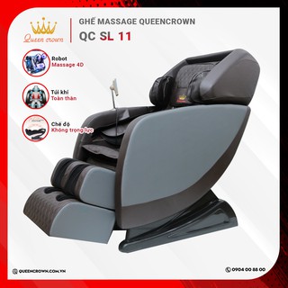 Ghế massage queen crown qc sl11 màu trắng đỏ