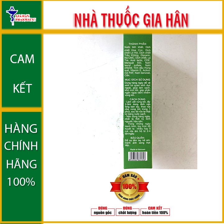 Dung dịch vệ sinh phụ nữOcimum - Chiết xuất từ húng quế giúp  ngừa viêm -  Chai 100ml - Nhathuocgiahan