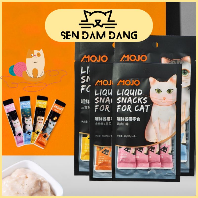 Súp Thưởng MoJo Cho Mèo - Gói 4 Thanh