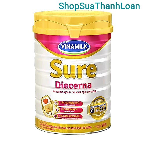 [HSD T2-2024] COMBO 2 LON SỮA BỘT VINAMILK SURE DIECERNA 900G