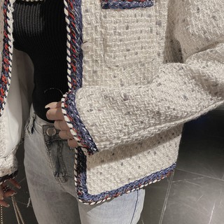 (SẴN) Áo dạ tweed viền nổi