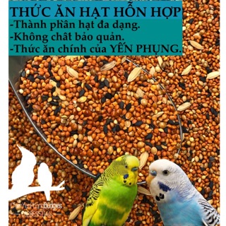 1KG | THỨC ĂN HỖN HỢP cho YẾN PHỤNG, chim cảnh nhỏ.