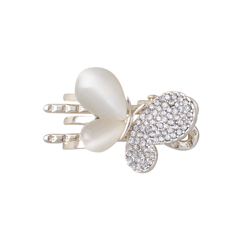 Kẹp Tóc Nữ Đính Đá Opal Phong Cách Hàn Quốc