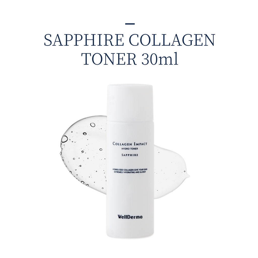 Bộ 3 sản phẩm cơ bản mini WellDerma Sapphire Collagen Impact Mini Edition