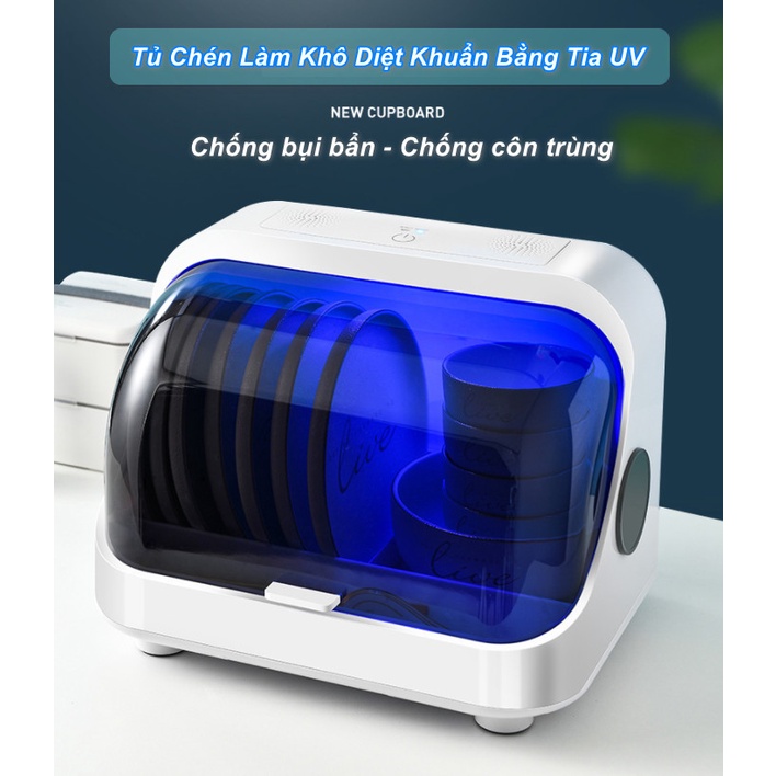 Tủ Chén Làm Khô Diệt Khuẩn Bằng Tia UV - Home and Garden