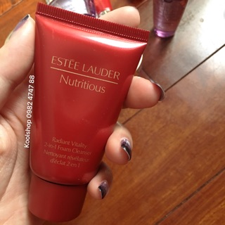 Mini Estee Lauder Nutritious 2in1 rửa hoặc làm mask detox da