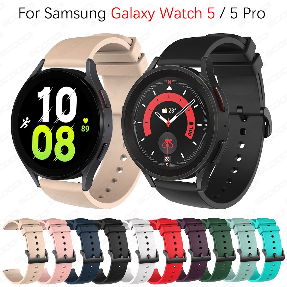 Silicone Strap For Samsung Galaxy Watch 4 / 5 / 5 Pro 40mm 44mm 45mm Smartwatch Sport wrist watch bands