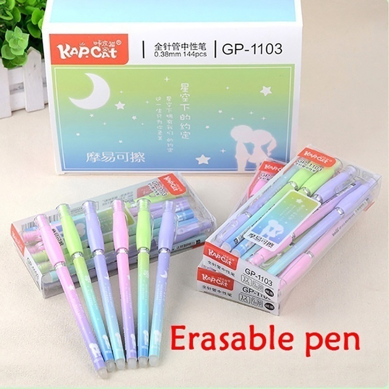 Bút Mực Gel Ngòi 0.38 Họa Tiết Dễ Thương Có Thể Xóa Được