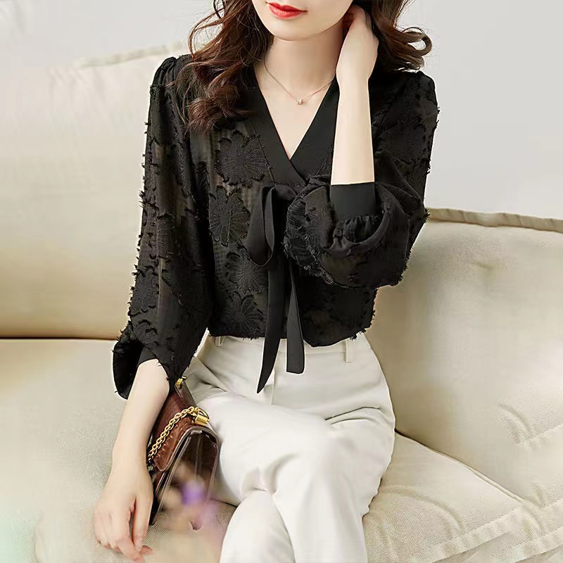 Hàng Mới Về Áo Sơ Mi Dài Tay Dáng Rộng Phong Cách Hàn Quốc Baju Wanita Lengan Panjang Hàng Mới Dành Cho Bạn Nữ