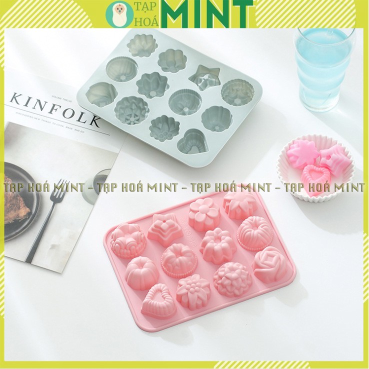 Khuôn làm bánh silicone, khuôn làm rau câu cao cấp - Tạp hoá mint