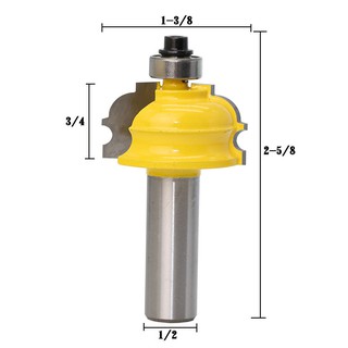 Mũi phay gỗ chỉ đỉnh tủ, cốt 12.7mm