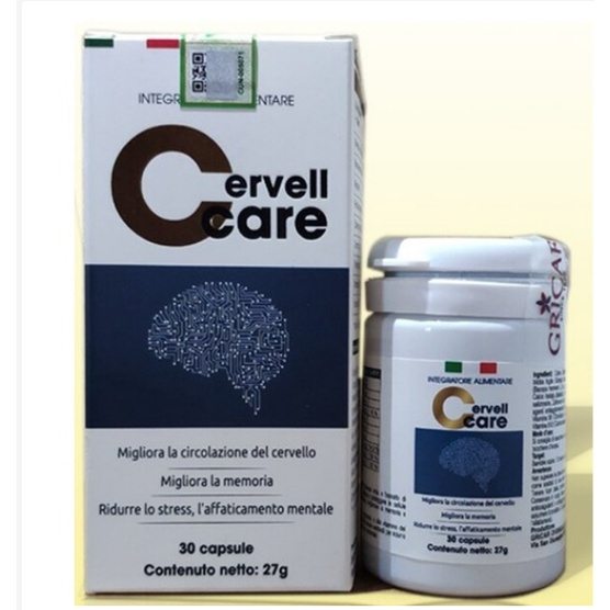 Lọ Cervellcare Viên Uống Bổ Não Hỗ Trợ Tăng Tuần Hoàn Máu Não 30 viên