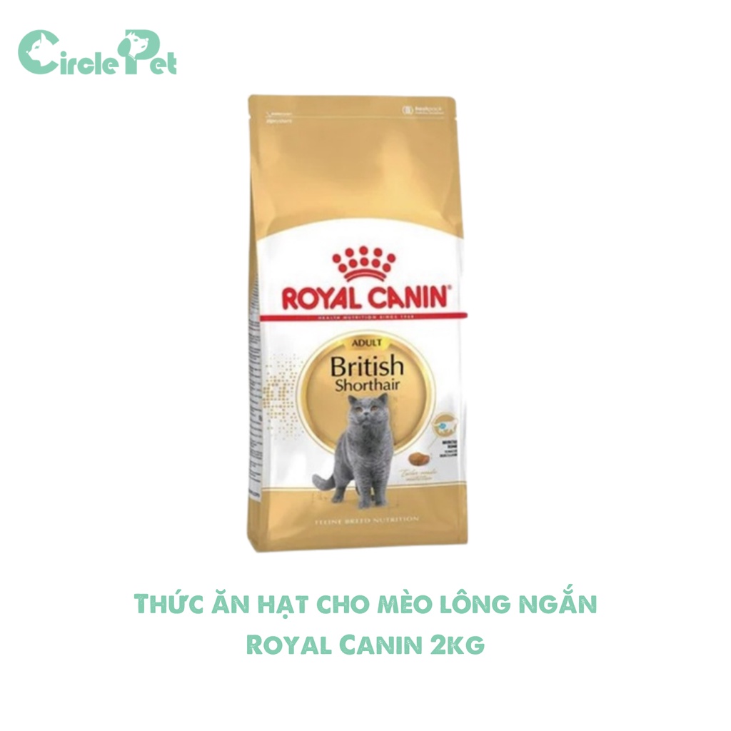Thức ăn hạt cho mèo lông ngắn Royal Canin Adult British Short Hair 400g và 2kg - Cricle Pet