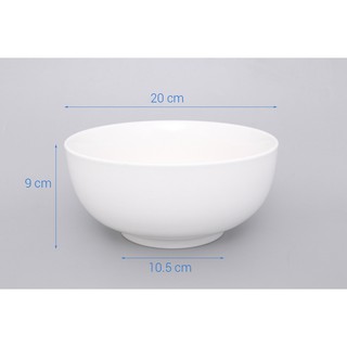 [20.2cm] Tô Sứ Sâu Kiểu Dáng Hàn Quốc - Sứ Cao Cấp Minh Châu