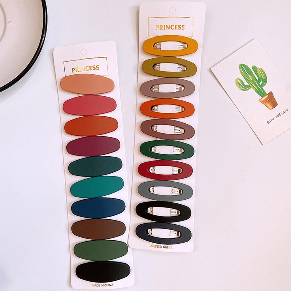FORBETTER Kẹp Tóc Dạng Nhám Màu Macaron Thời Trang Cho Nữ