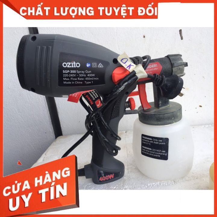 MÁY PHUN SƠN CẦM TAY OZITO SGP-300 (NỘI ĐỊA ÚC)( PHỤ KIỆN MÁY)