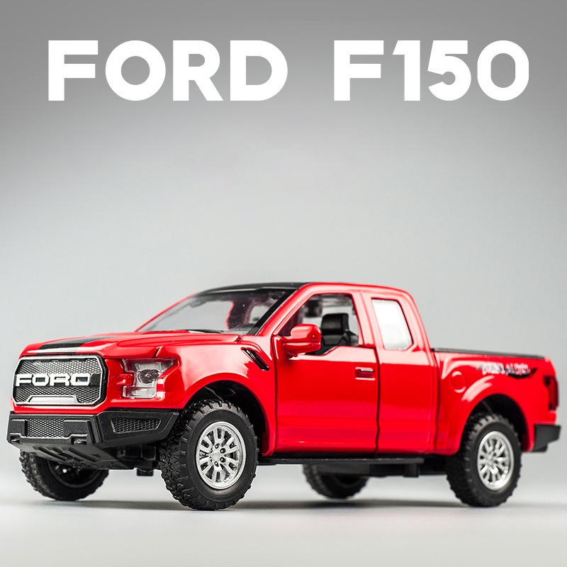 Mô Hình Xe Bán Tải Tỉ Lệ 1:32 Ford Ranger F150 hãng Miniauto kim loại, chạy bằng cót thích hợp làm đồ chơi, đồ trưng bày