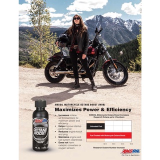 Phụ gia xăng AMSOIL Motorcycle Octane Boost 118ml (MOBCN)