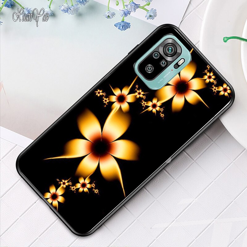 Ốp lưng phủ bóng Xiaomi Mi 11 lite note 10 / note 10 pro / K40 gaming - K40 pro - Poco F3 poco X3 pro họa tiết  Hoa
