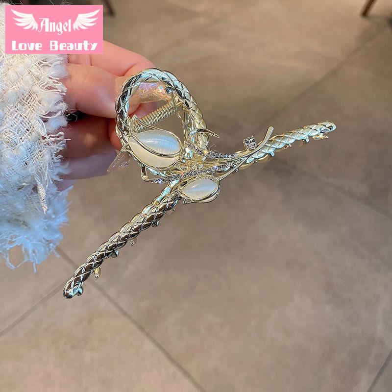 Kẹp Tóc Hình Hoa Tulip Đính Đá Opal 2022 Thời Trang Cho Nữ