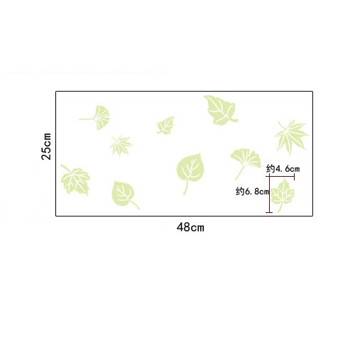 Decal trang trí tường Lá Rơi - Dạ Quang