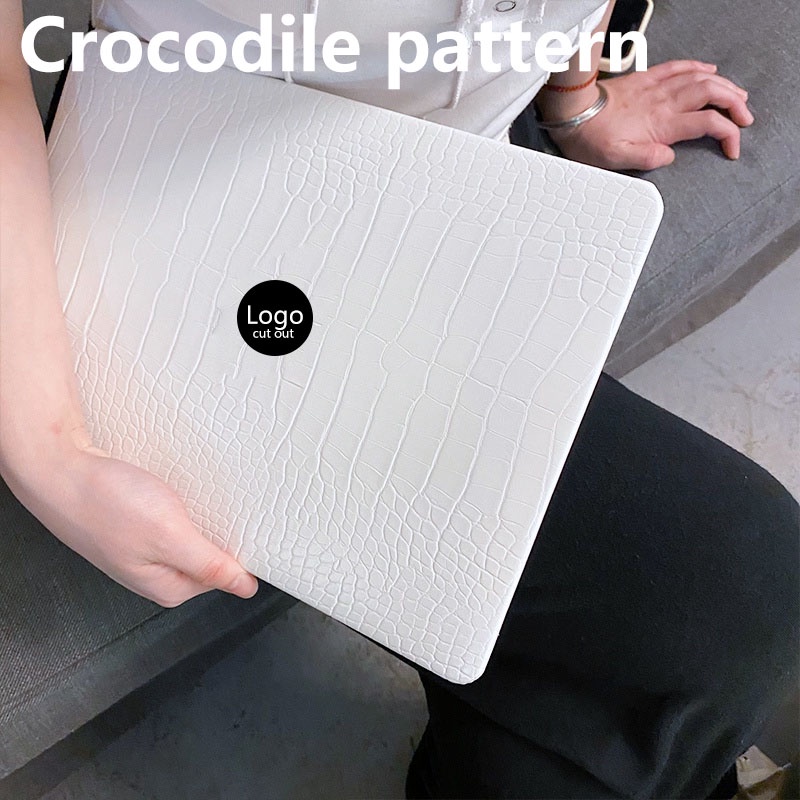 Ốp Lưng Da PU Họa Tiết Da Cá Sấu Cho Macbook pro 14 M1 A2442 air 2020 2021 13 inch M1 A2337 A2338 A2289