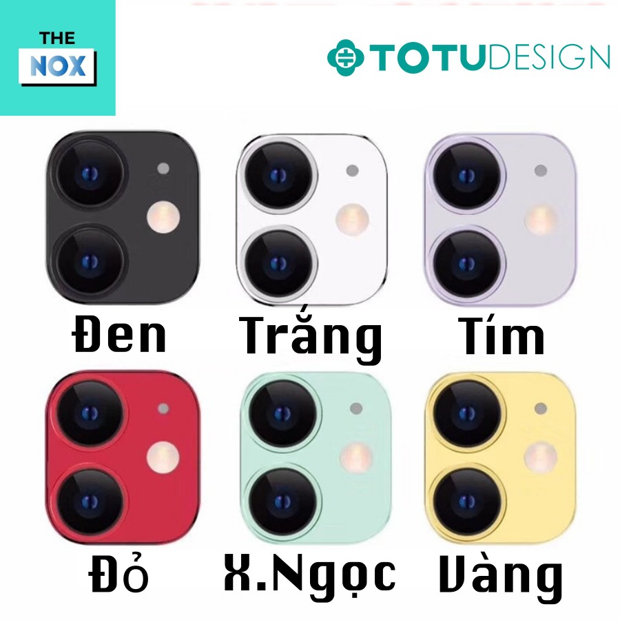 Chụp Camera IPhone TOTU Chính Hãng Bảo Vệ Toàn Diện Dành Cho IPhone 11 Series [The Nox]