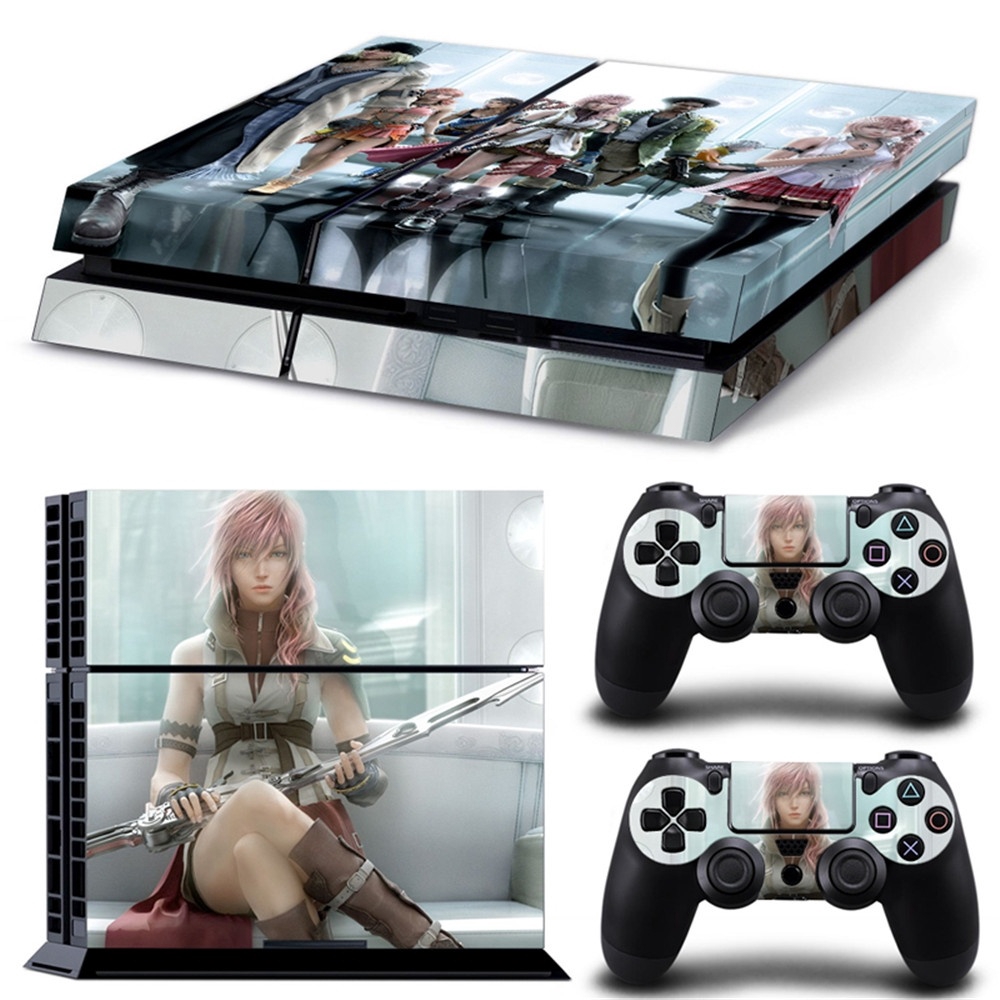 Decal dán vinyl hình final fantasy xiii bảo vệ cho bộ điều khiển và tay cầm chơi game ps4 playstation 4