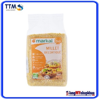 Hạt kê đã bóc vỏ hữu cơ Markal 500g