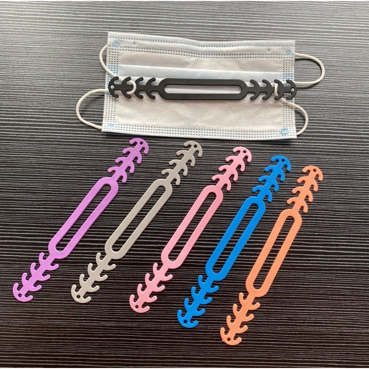 Combo 2 Dây Đeo Khẩu Trang Chống Đau Tai [Hỏa Tốc 30P] - Quai Gài Khẩu Trang - Silicone Mềm Không Hằn Da