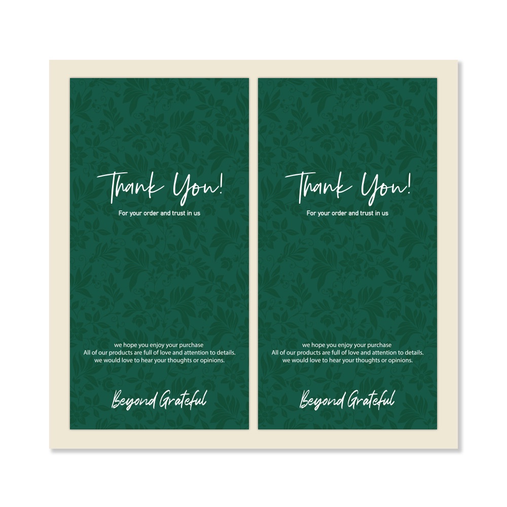 SET 50 MIẾNG NHÃN DÁN CẢM ƠN KHÁCH HÀNG, DECAL DÁN THANK YOU 5CM*10CM