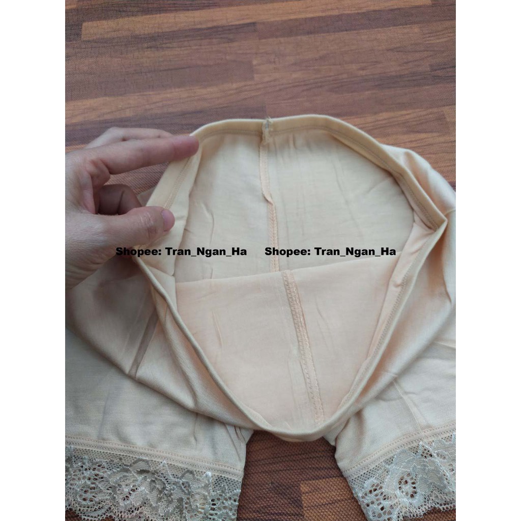 Quần mặc váy cotton siêu mát màu da và đen