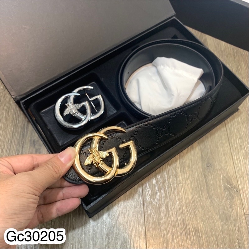 Thắt lưng nam cao cấp Gc hai mặt cao cấp full box + Bill-Ảnh thật shop chụp