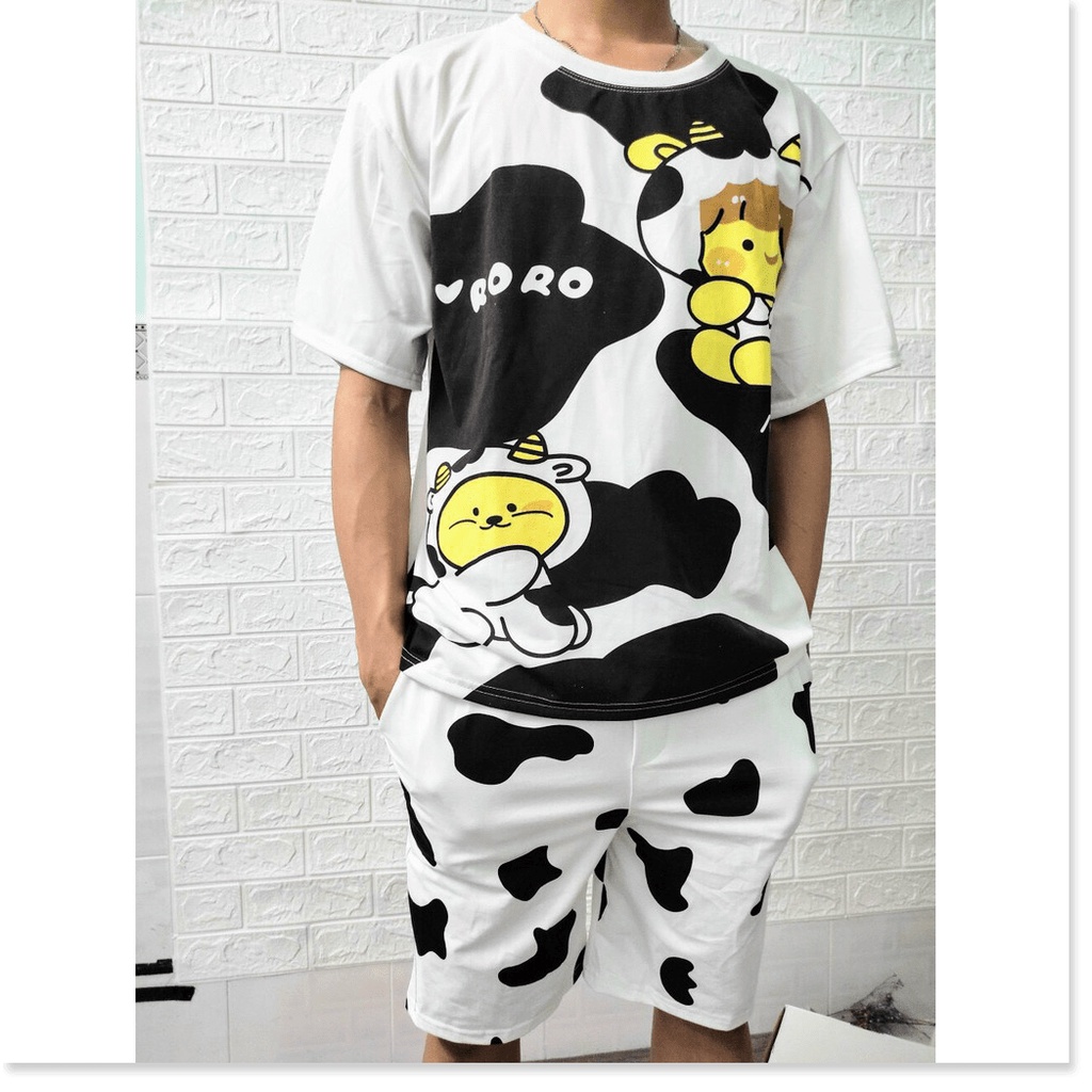 Set bộ mặc cute BÒ SỮA HOT TREND 2021 MẪU MỚI NHẤT HIỆN NAY LANA FASHION