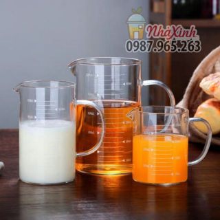 Ly uống nước chia ml / Cốc uống trà 500ml chia vạch