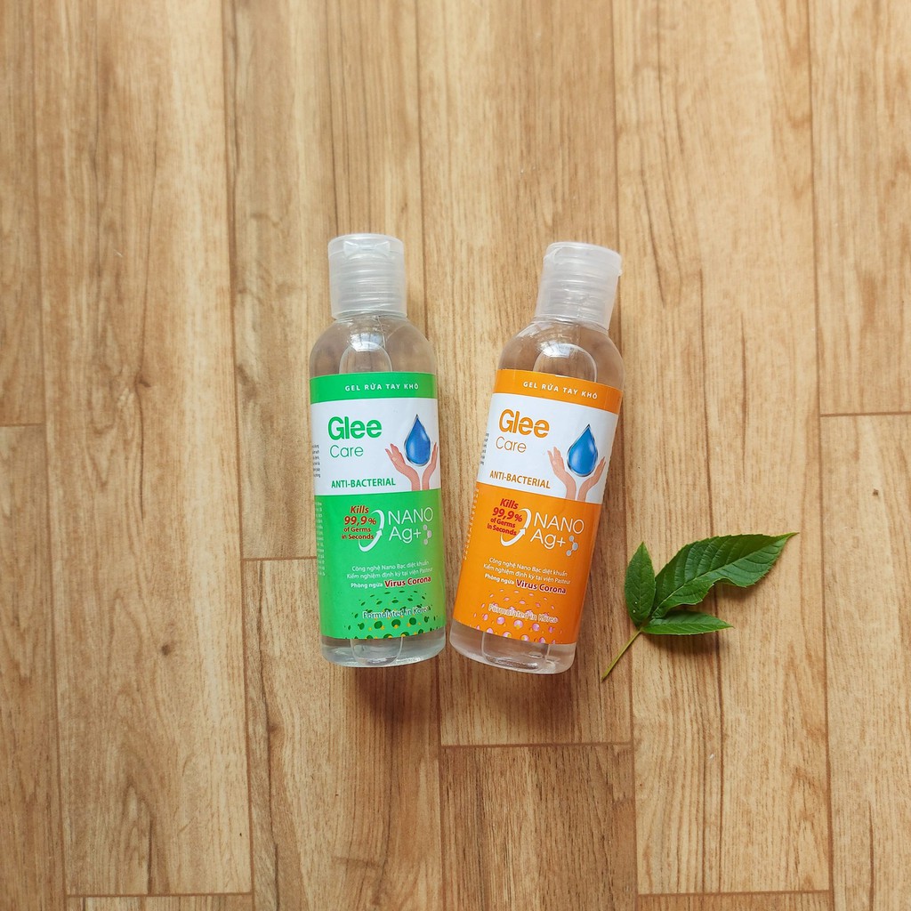 Gel rửa tay khô Glee Care 100ml (Hương trà xanh) Công nghệ Nano Bạc diệt khuẩn | BigBuy360 - bigbuy360.vn