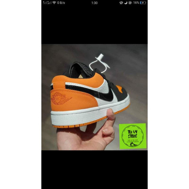[Full box + bill]  giày thể thao JD cao cổ thấp cổ đen cam phong cách thời trang nam nữ đủ size 35-43 | BigBuy360 - bigbuy360.vn